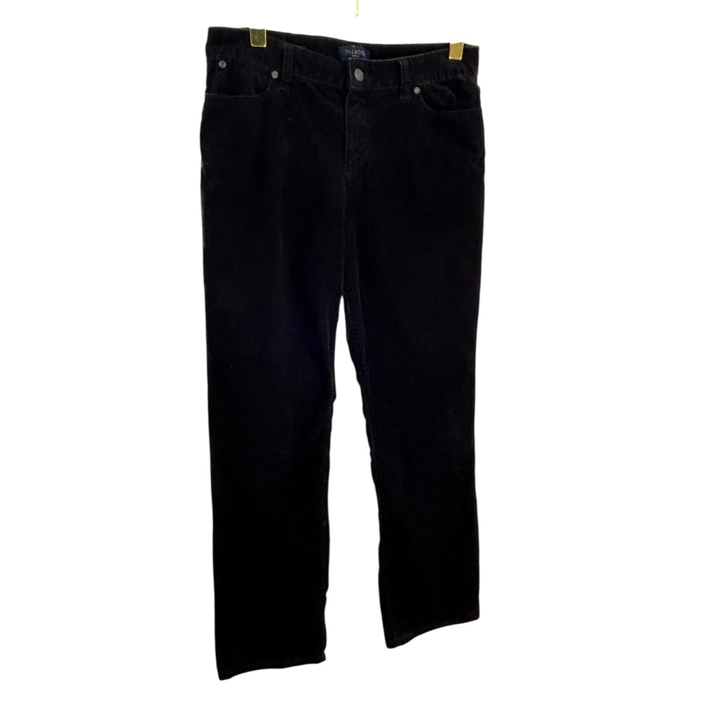 Talbots Heritage Petites 12P Black Corduroy Pants Classic Style